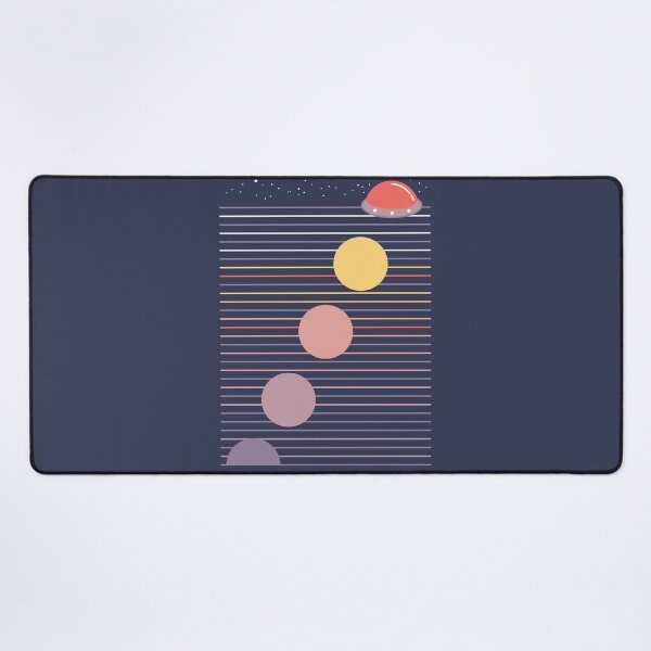 Item preview, Unidentified Flying Sunrise, Minimal sun phases, ufo, nature designed and sold by therocketman.