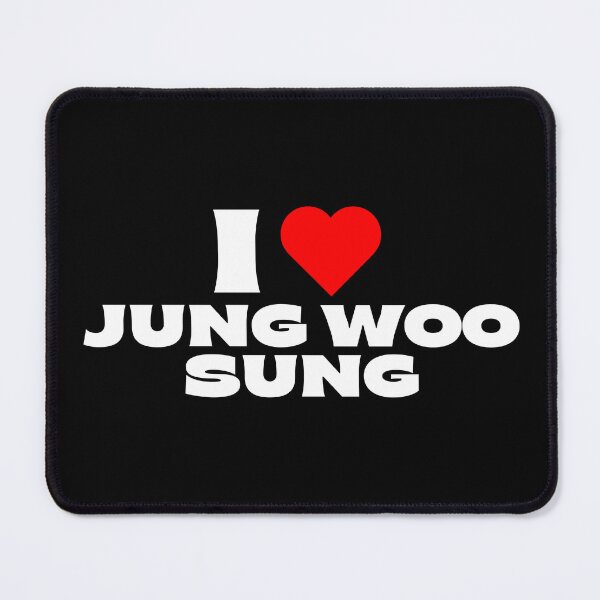 Item preview, I Love Jung Woo-sung – White Fonts designed and sold by Itsheartshop.