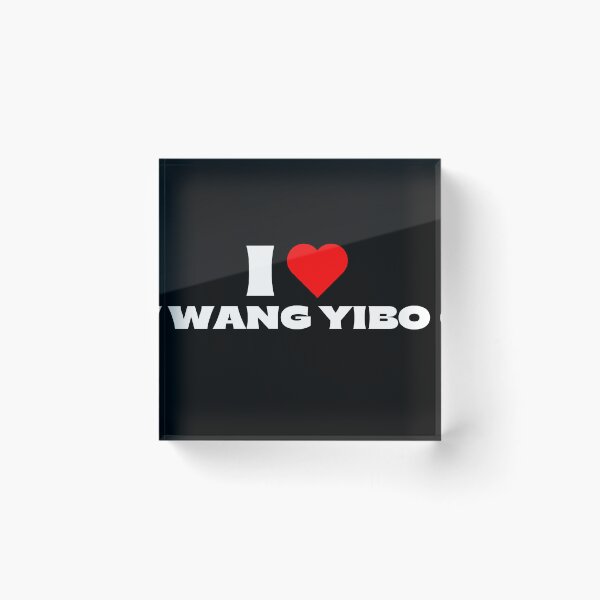 Item preview, I Love Wang Yibo – White Fonts designed and sold by Itsheartshop.