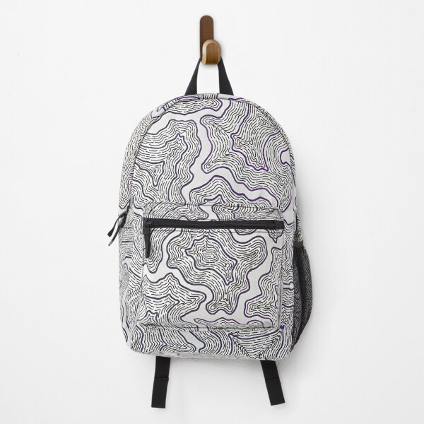 Item preview, Funky Purple White Abstract Shapes designed and sold by ViviNyks.