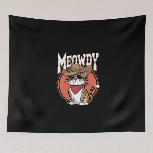 Item preview, Cute Cowboy Cat with Meowdy designed and sold by love3617.