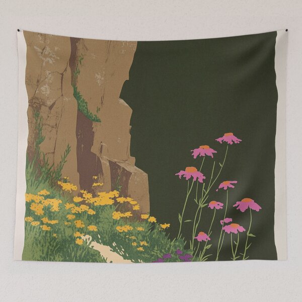 Item preview, Cliff side print adventure designed and sold by patternshoprad.
