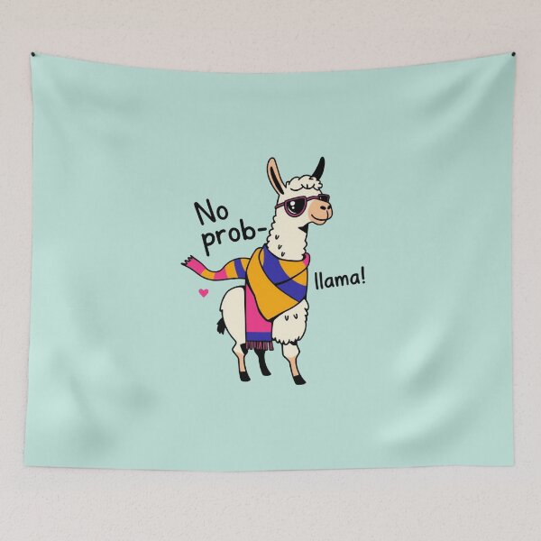 Item preview, No prob-llama! designed and sold by Bratak.
