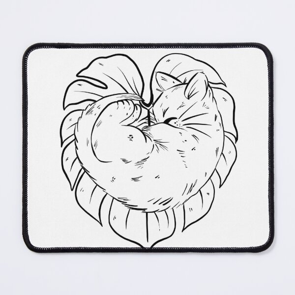 Item preview, Monster leaf with baby cat designed and sold by wearequiethuman.