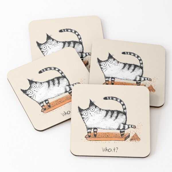 Artikelvorschau, Handgezeichnete Illustrationsskizze von lustigen Katzen entworfen und verkauft von Makitsu Neko.