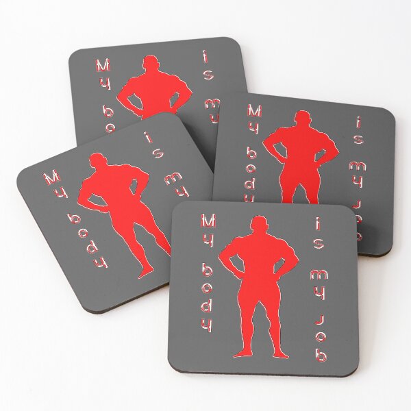 Item preview, Bold Red Muscular Silhouette - Strength and Power designed and sold by 4rpixs.