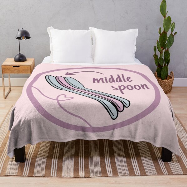 Item preview, Funny Polyamorous Matching Middle Spoon designed and sold by Furia LGBTQ+ Accessories.