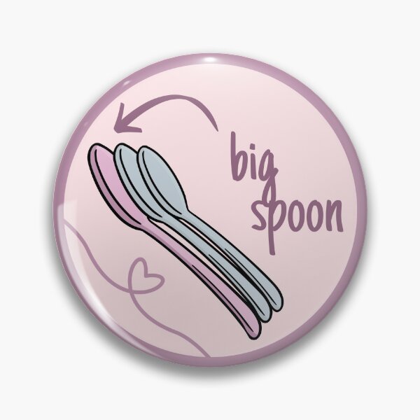 Item preview, Funny Polyamorous Matching Big Spoon designed and sold by Furia LGBTQ+ Accessories.