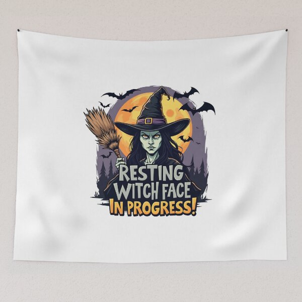 Item preview, Resting Witch Face in Progress! designed and sold by  MAD's Recreation Studio.