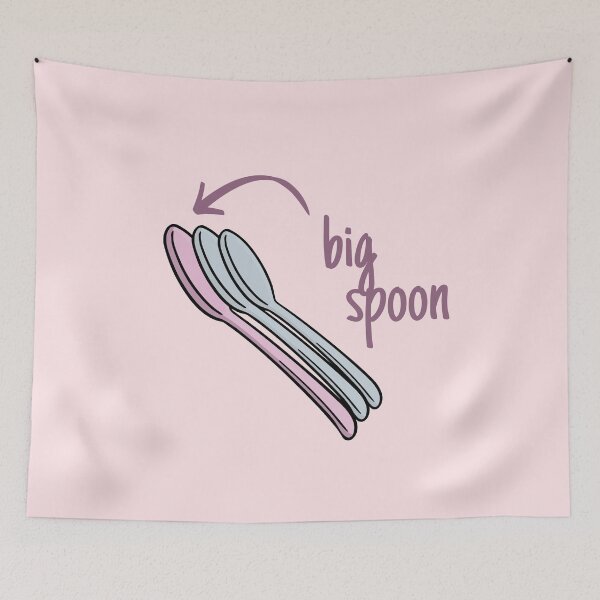 Item preview, Funny Polyamorous Matching Big Spoon designed and sold by Furia LGBTQ+ Accessories.