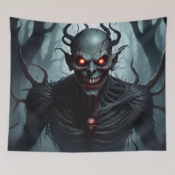 Item preview, Dark Demonic Entity Lurking in the Woods on Halloween designed and sold by GrizzlyCollective.