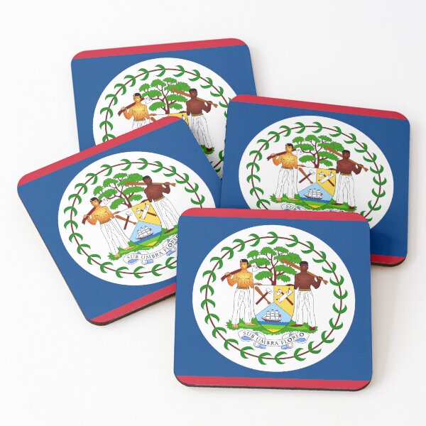 Item preview, Belize Flag Print: Unity in Diversity and Heritage designed and sold by communedesigns.