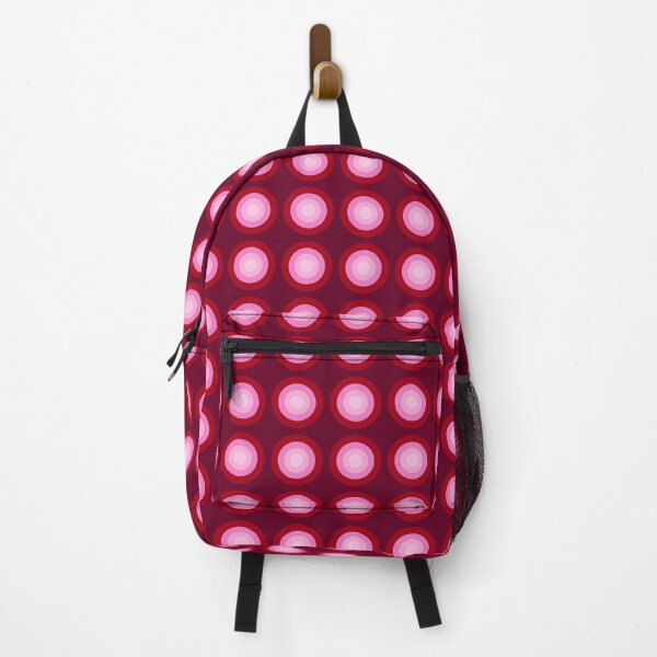 Item preview, Circle Pattern Retro Style Pink and Red designed and sold by OneThreeSix.