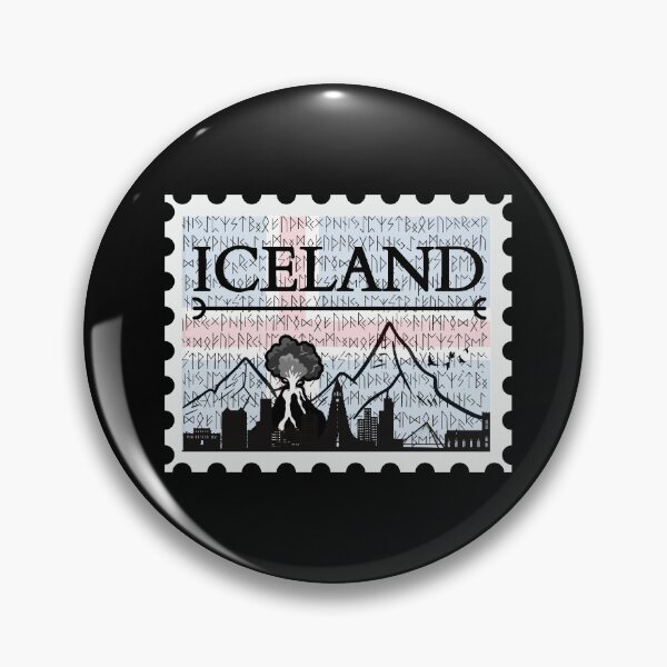 Item preview, Iceland Stamp - Funny gifts for Iceland enthusiasts designed and sold by iX-Physio.
