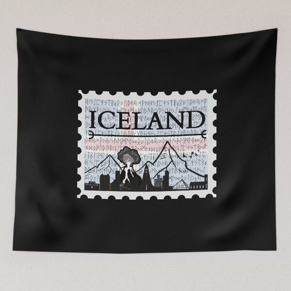 Item preview, Iceland Stamp - Funny gifts for Iceland enthusiasts designed and sold by iX-Physio.