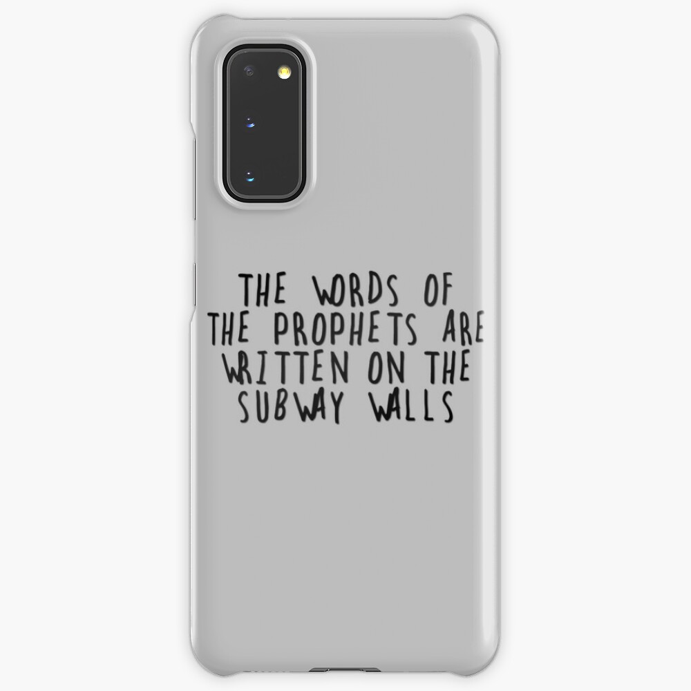 Simon Garfunkel The Sound Of Silence Lyrics Case Skin For Samsung Galaxy By Electricgal Redbubble