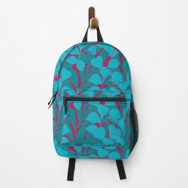 Item preview, Foliage blue version red background designed and sold by GENEST-V.