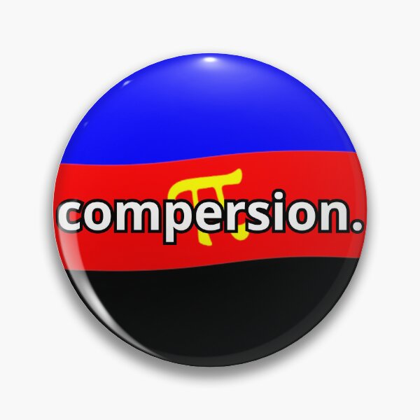 Item preview, Funny Polyamorous Compersion designed and sold by Furia LGBTQ+ Accessories.