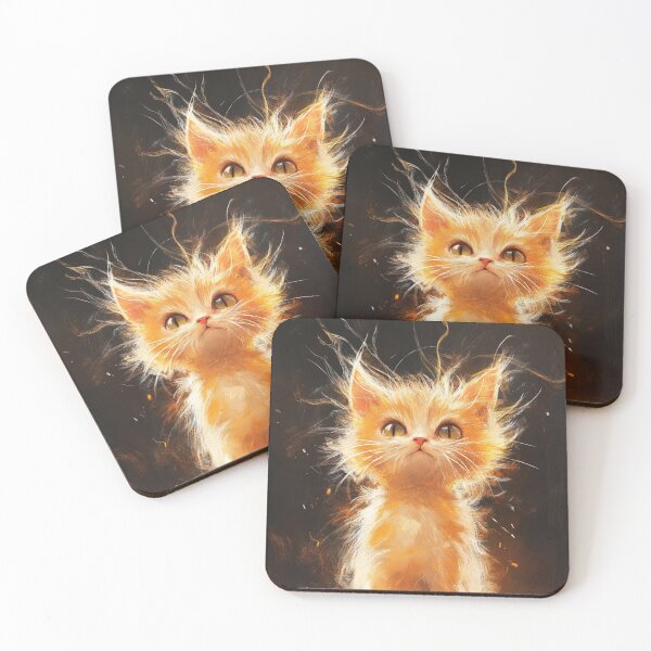Item preview, Little Shiny Tater Tot Cat Art designed and sold by GrinGalore.