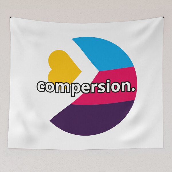 Item preview, Funny Polyamorous Compersion designed and sold by Furia LGBTQ+ Accessories.