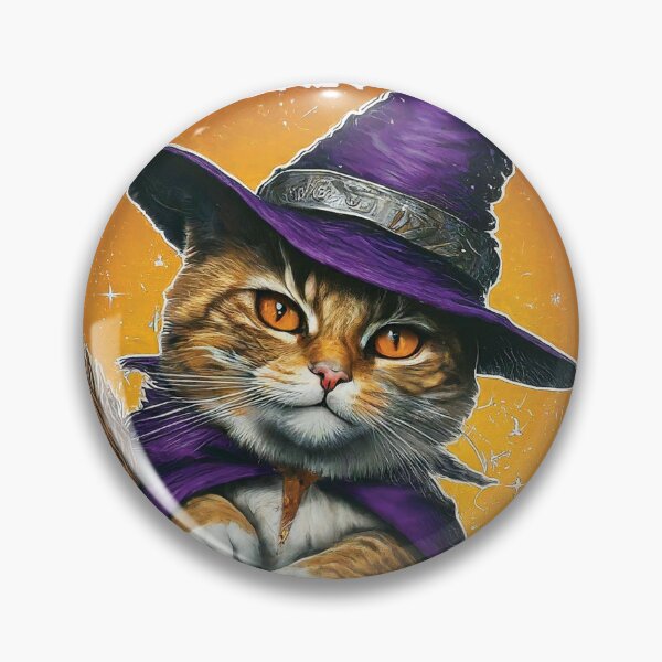 Item preview, Witch cat Halloween designed and sold by BlackCoralArt.