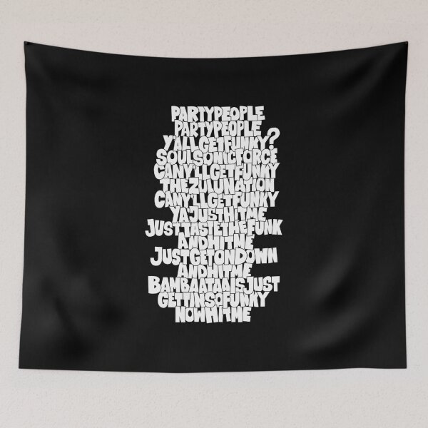 Item preview, Planet Rock - Afrika Bambaataa Block Letter Lyrics Design designed and sold by Boogosh.