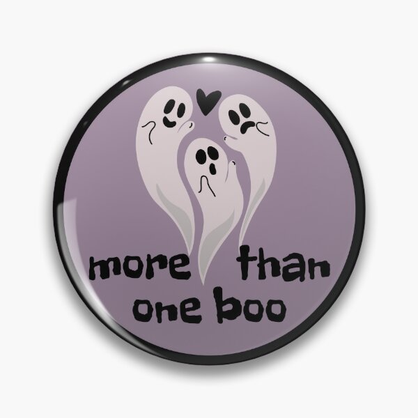 Item preview, More Than One Boo Spooky Polyamorous designed and sold by Furia LGBTQ+ Accessories.