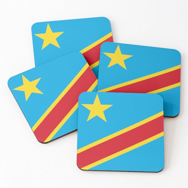 Item preview, DR Congo Flag Print: Star and Stripes of Hope designed and sold by communedesigns.