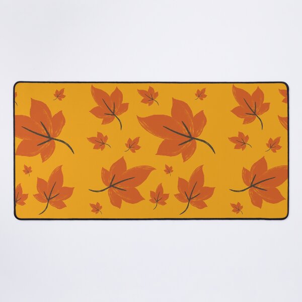 Item preview, Orange leaves on yellow background designed and sold by Stefrait-7.