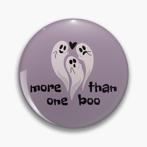 Item preview, More Than One Boo Spooky Polyamorous designed and sold by Furia LGBTQ+ Accessories.