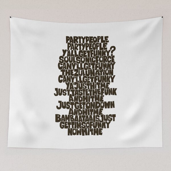 Item preview,  Afrika Bambaataa - Planet Rock Block Letter Graphic designed and sold by Boogosh.