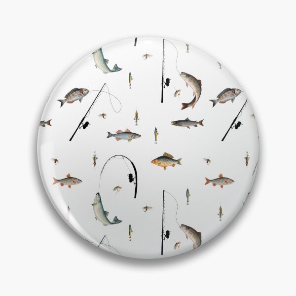 Item preview, Fishing Rod & Reel Fish Theme Pattern designed and sold by idovedesign.