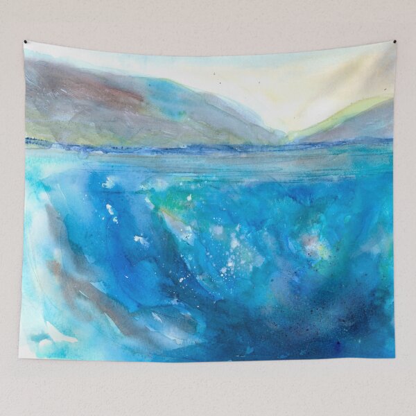 Item preview, Dreamy Seascape designed and sold by Iryna Nimmo Art.