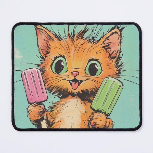 Item preview, Tater Tot Cat In Heaven With Ice Cream designed and sold by GrinGalore.