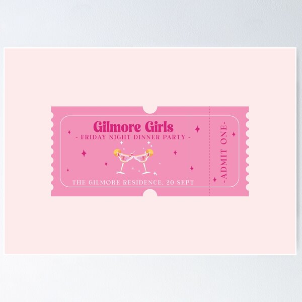 Vista previa del artículo con la obra «Entradas para Gilmore Girls», diseñado y vendido por h-helladesign.