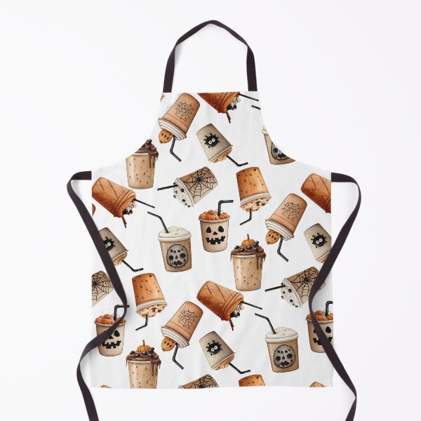 Item preview, Seamless pattern with sweet drink and chocolate latte balls, straws, evil smile designed and sold by natalidesign.