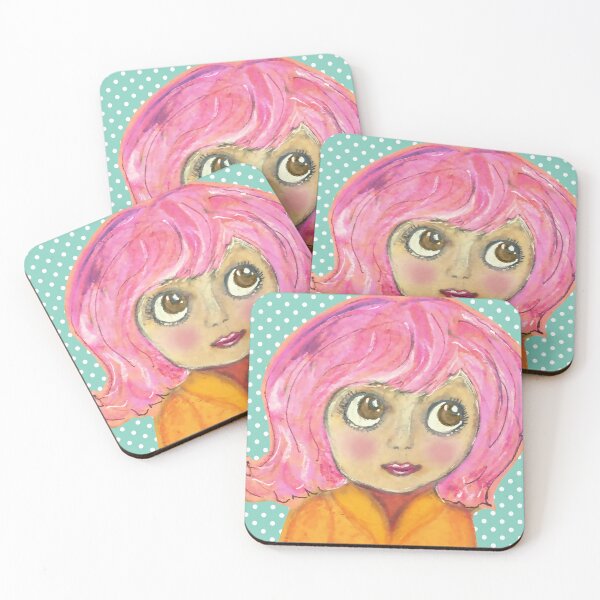 Item preview, Marion the perfectionism, 24 little hours - stylised doll face designed and sold by Thecraftbus.