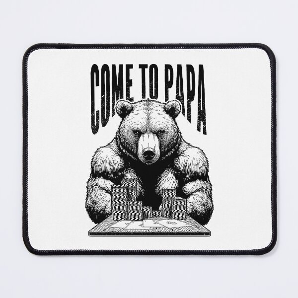 Item preview, Poker Player Bear Funny Come To Papa Grizzly Gambler Aces designed and sold by GrandeDuc.