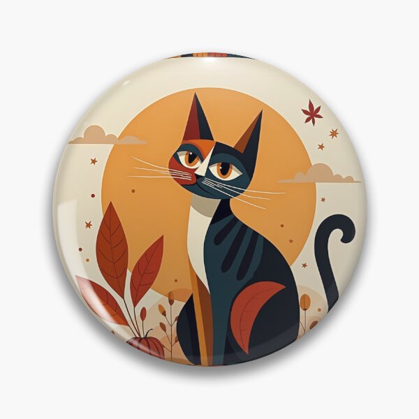 Item preview, Cubism Cat in Autumn designed and sold by fulldreamer2021.