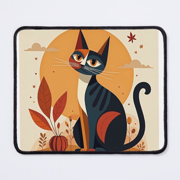 Item preview, Cubism Cat in Autumn designed and sold by fulldreamer2021.