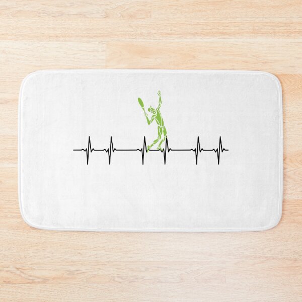 Item preview, Cute and original illustration of love for tennis. ECG My heart beats with tennis. Perfect gift. designed and sold by StyleFused.