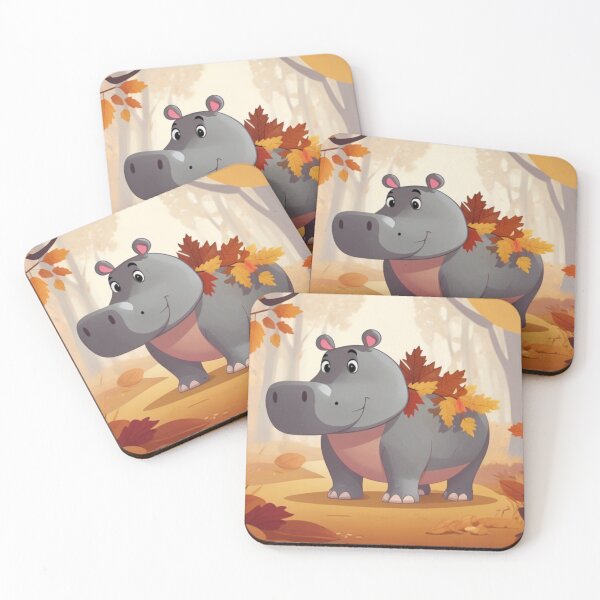 Item preview, Hippo’s Autumn Escapade designed and sold by NeatThingLover.