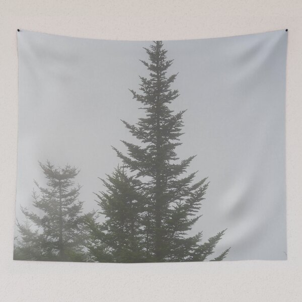 Item preview, Foggy Pine Tree - Spooky Vibes designed and sold by TinyDinoDesigns.