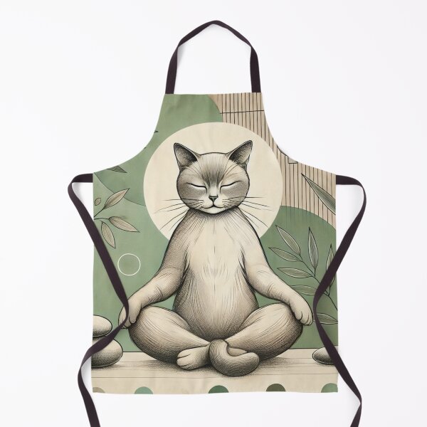 Item preview, Cat in meditation designed and sold by ValerieStOnge.