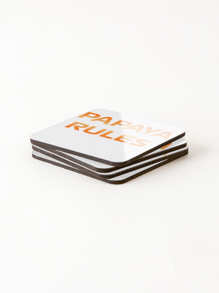 Thumbnail 4 of 5, Coasters (Set of 4), Papaya Rules designed and sold by RacerFan.