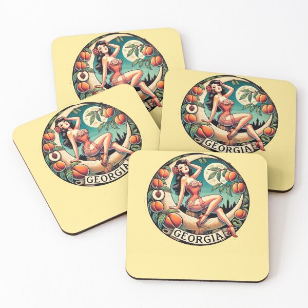 Item preview, Georgia Peach Pinup designed and sold by FrictionMaxxing.
