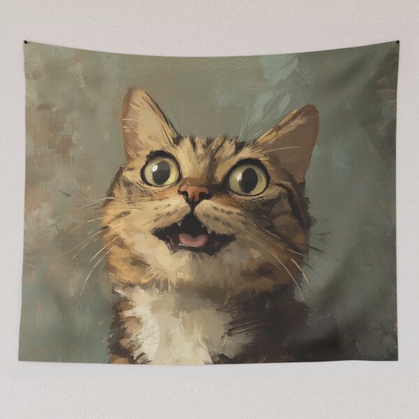 Item preview, Tabby Cat With Big Eyes designed and sold by GrinGalore.