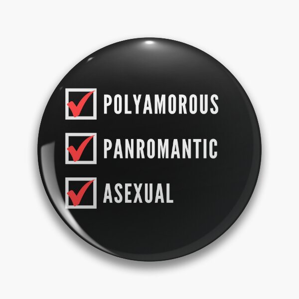 Item preview, Funny Polyamorous Panromantic Asexual designed and sold by Furia LGBTQ+ Accessories.