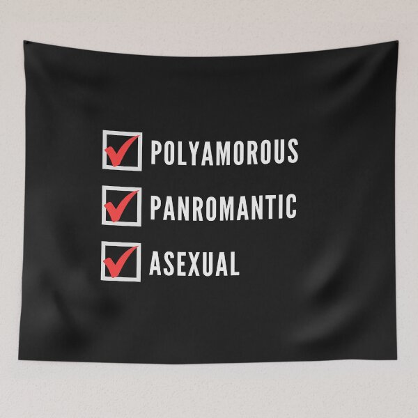 Item preview, Funny Polyamorous Panromantic Asexual designed and sold by Furia LGBTQ+ Accessories.