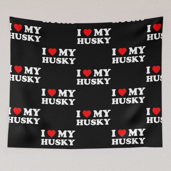 Artikelvorschau, Ich liebe meinen Husky Style NY Herz Hund Geschenk entworfen und verkauft von Guarddogdrive.